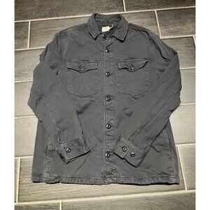 Faherty Cotton-Jersey Shirt Jacket Mens Medium